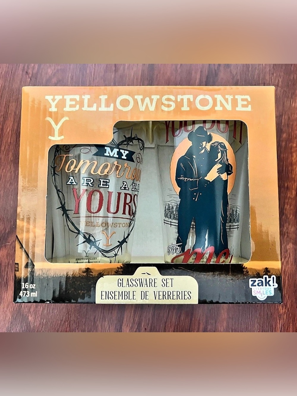 Yellowstone Glassware Set
